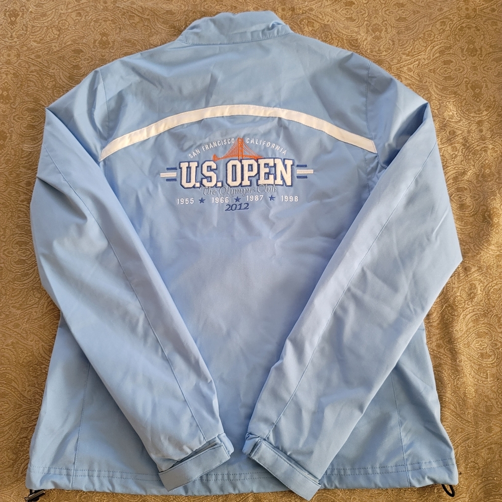 2012 US Open Kate Lord Jacket Golf Windbreaker Light Blue Womens Medium